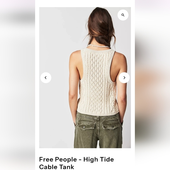 Free People High Tide Cable Tank - Picture 4 of 10